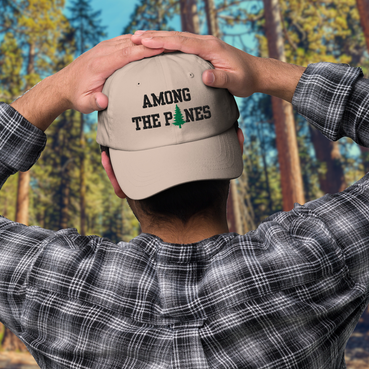 Among the Pines Embroidered Ball Cap