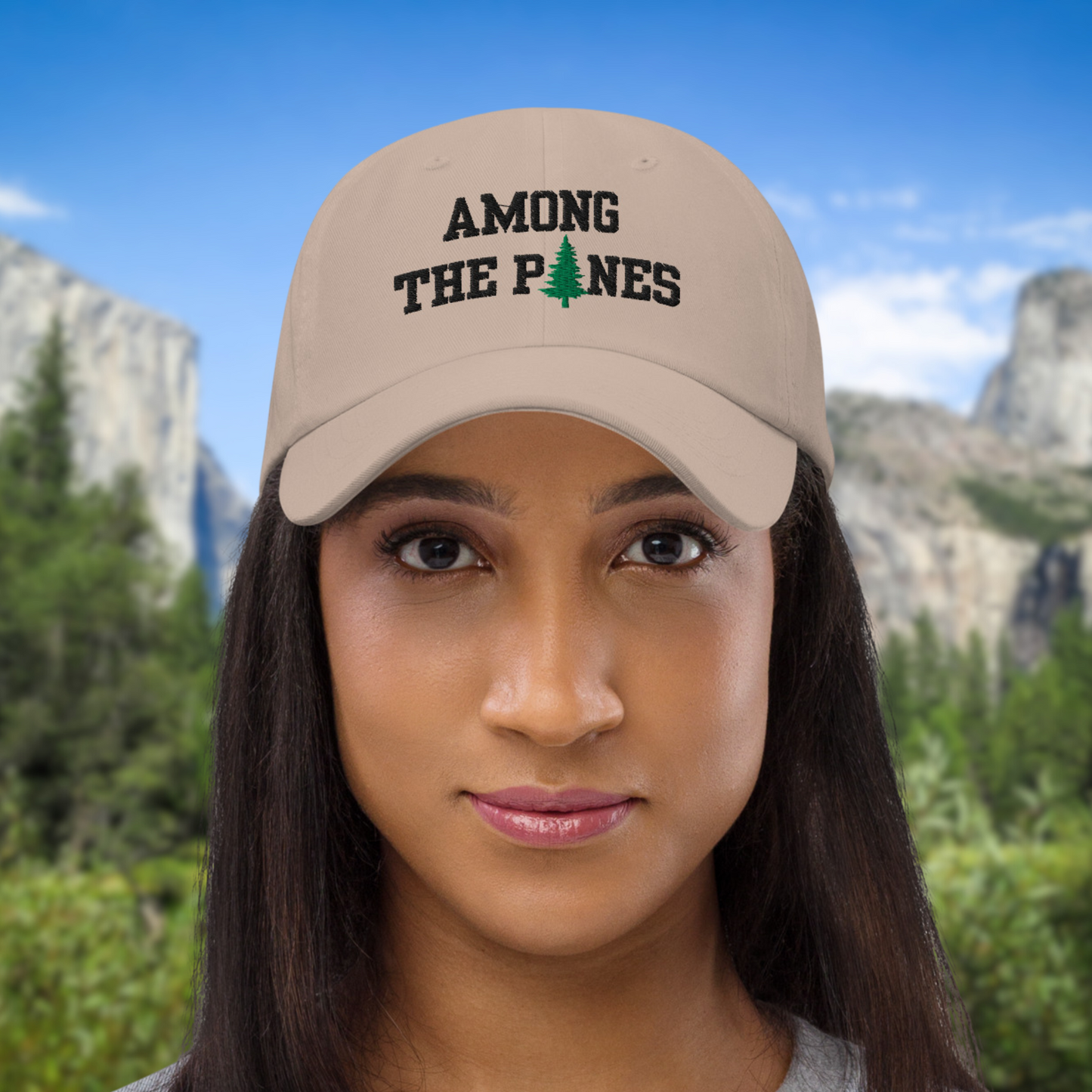 Among the Pines Embroidered Ball Cap