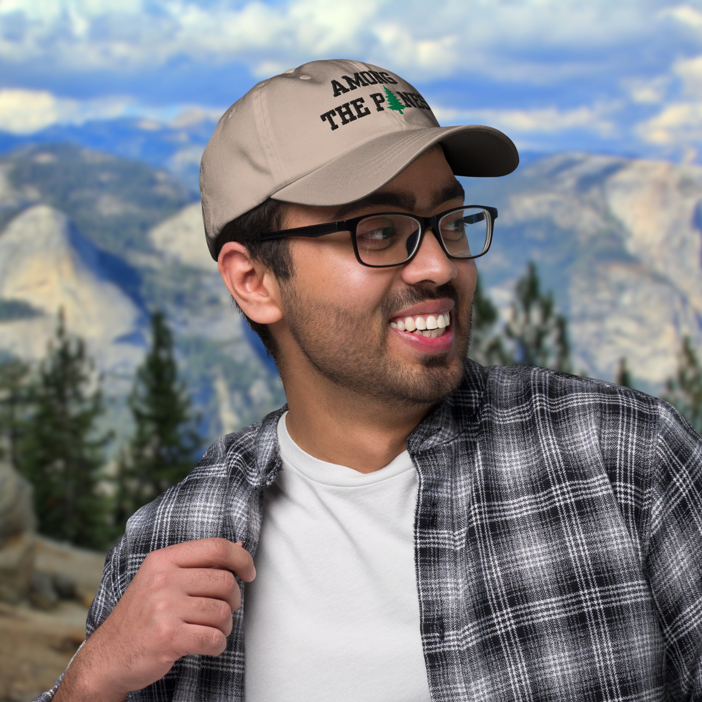 Among the Pines Embroidered Ball Cap