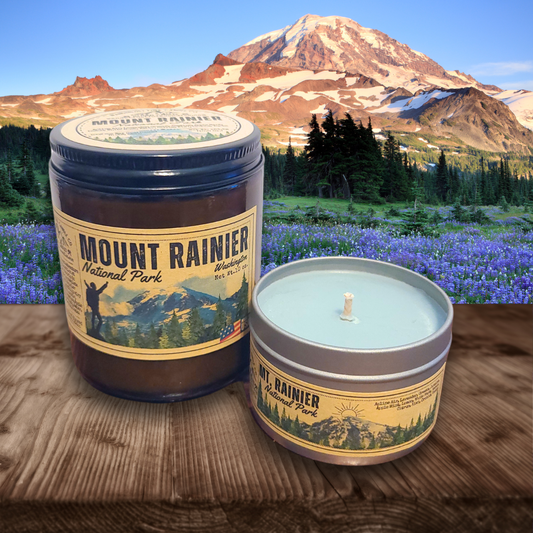 Mount Rainier | National Parks Candle | Washinton PNW