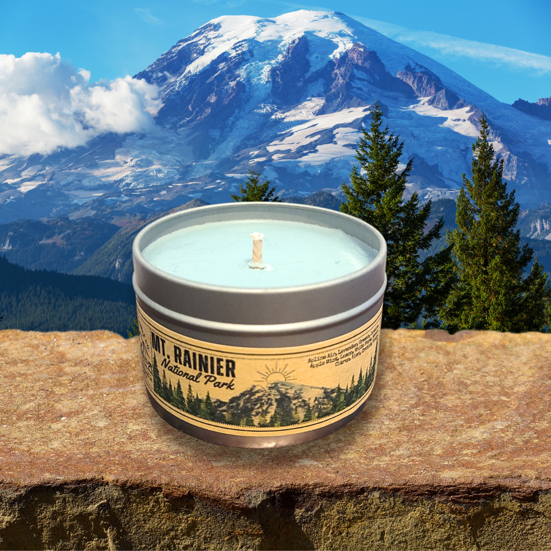 Mount Rainier | National Parks Candle | Washinton PNW