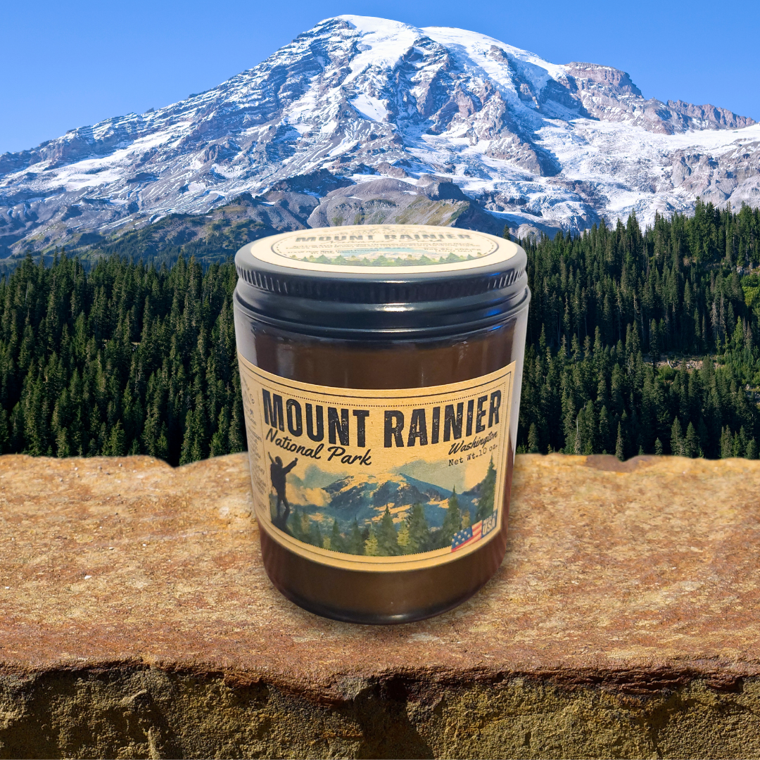 Mount Rainier | National Parks Candle | Washinton PNW
