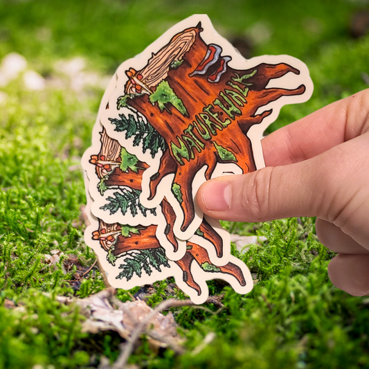 Nature Walk Tree Stump | Wanderlust Folk Sticker