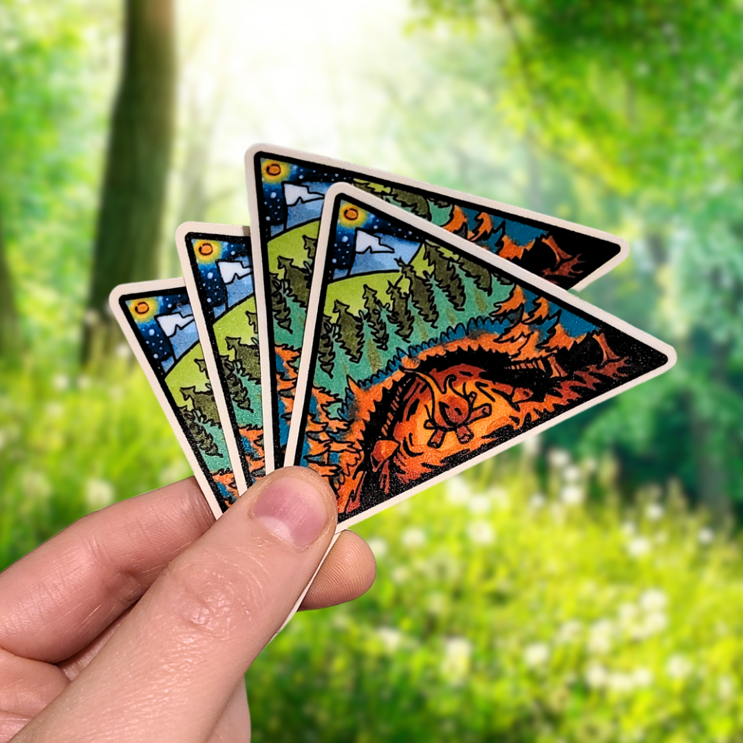 Wilderness Camping | Wanderlust Folk Sticker