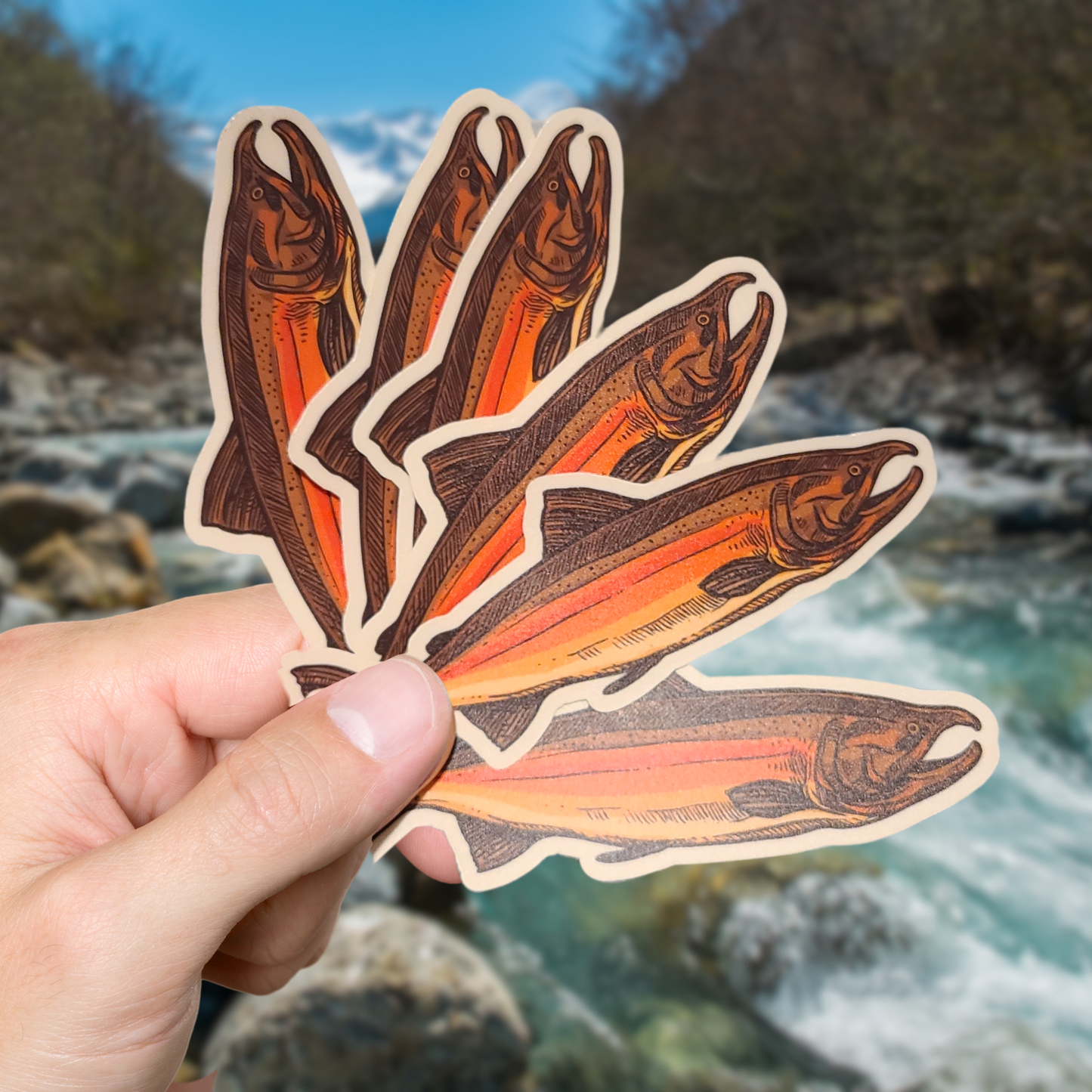 Salmon Fishing | Vinyl Waterproof Sticker