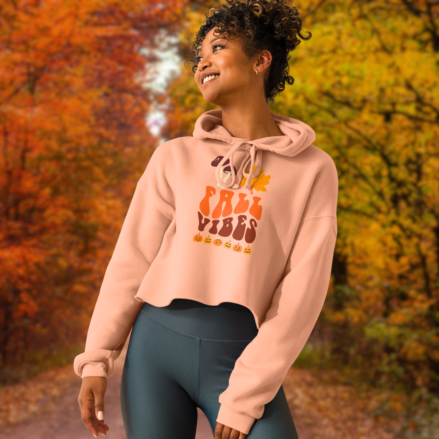 Fall Vibes Soft Cropped Hoodie