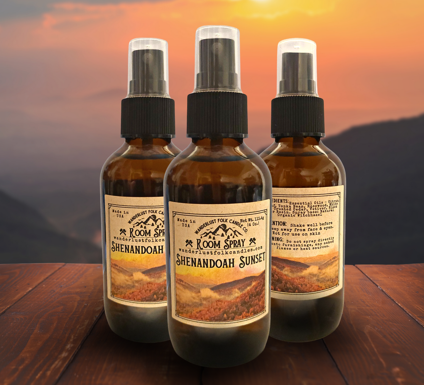 Shenandoah Sunset | Non-Toxic Room Spray