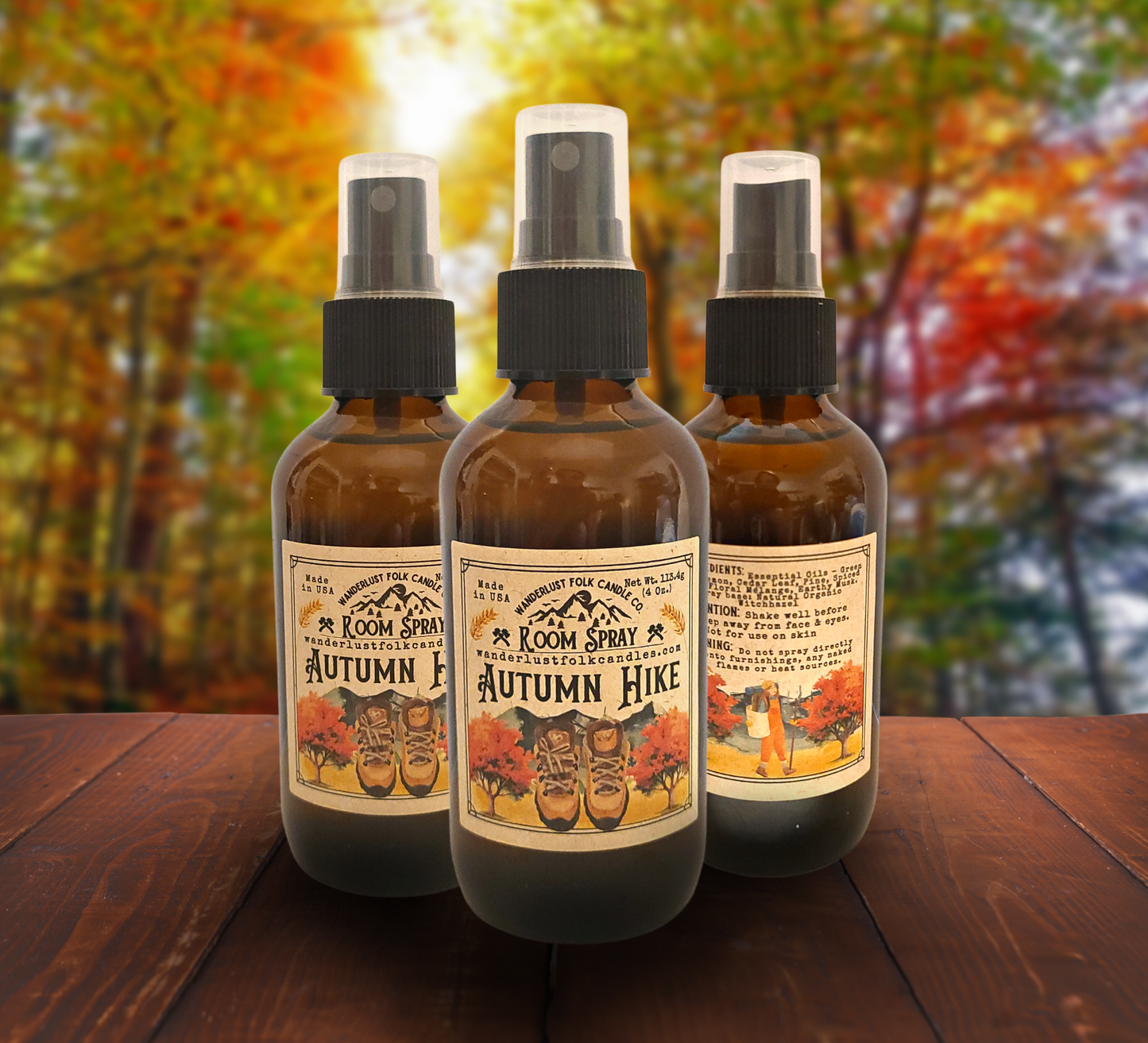 "Autumn Hike" | Non-Toxic Room Spray | Fall Scents