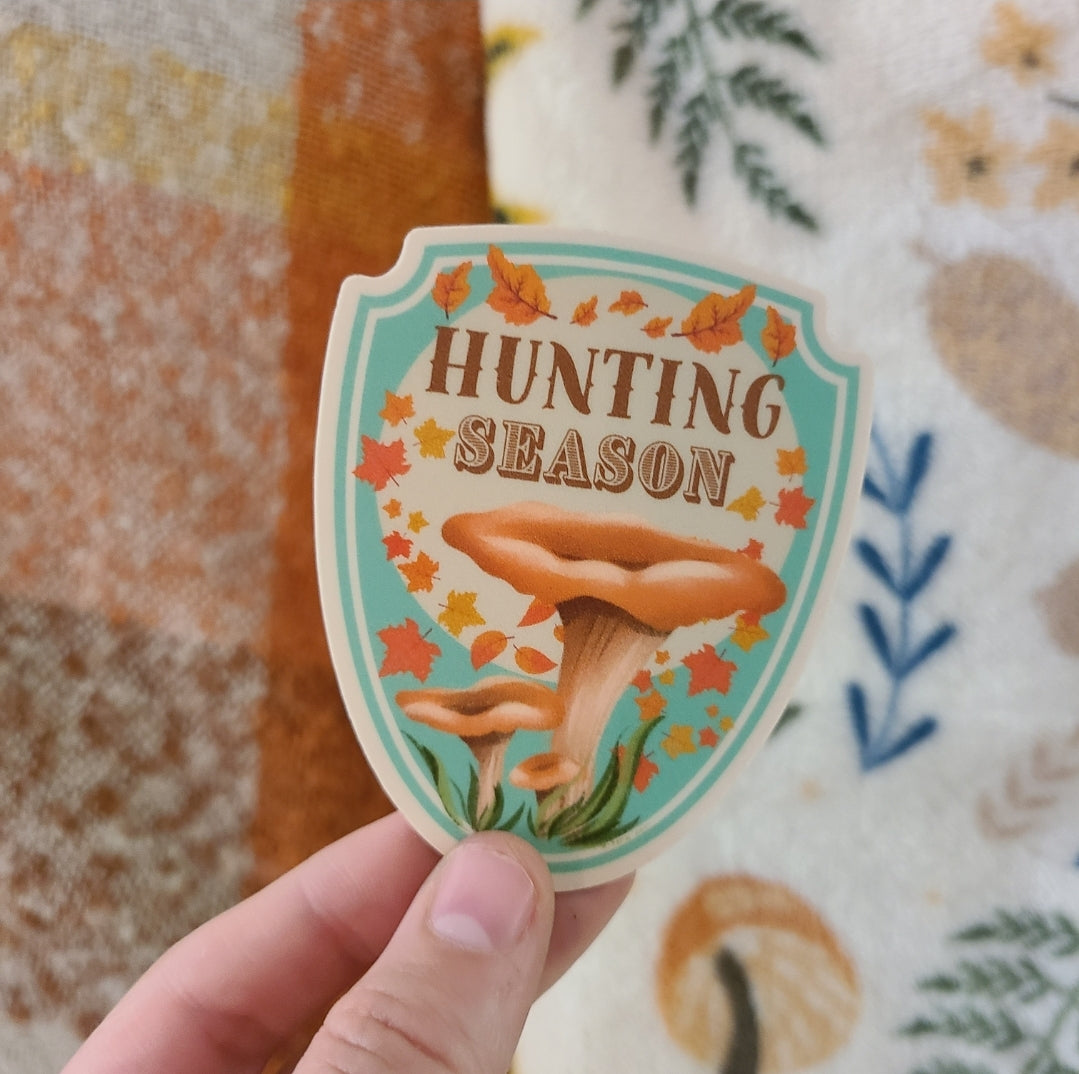 Autumn Mushroom Foraging | Sticker