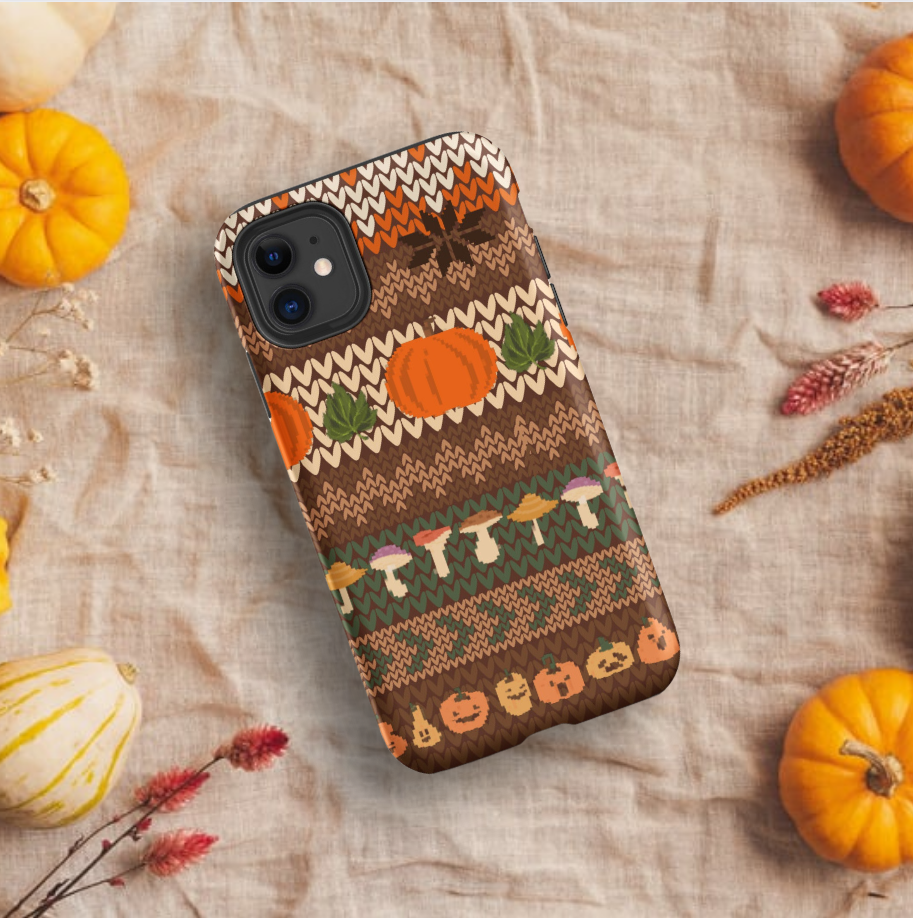 Autumn Pumpkin Sweater Tough Case for iPhone®