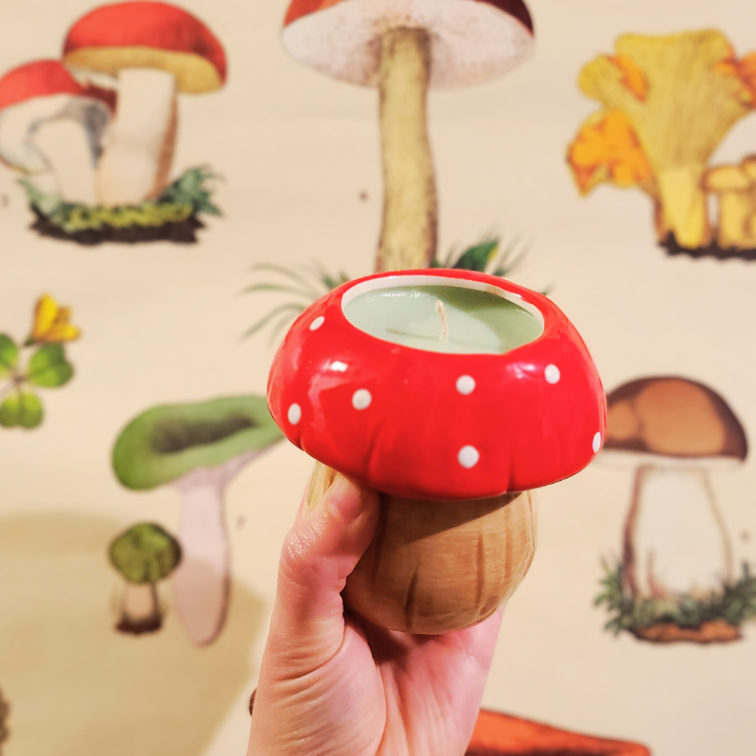 Limited Edition Mushroom Candle | Springtime