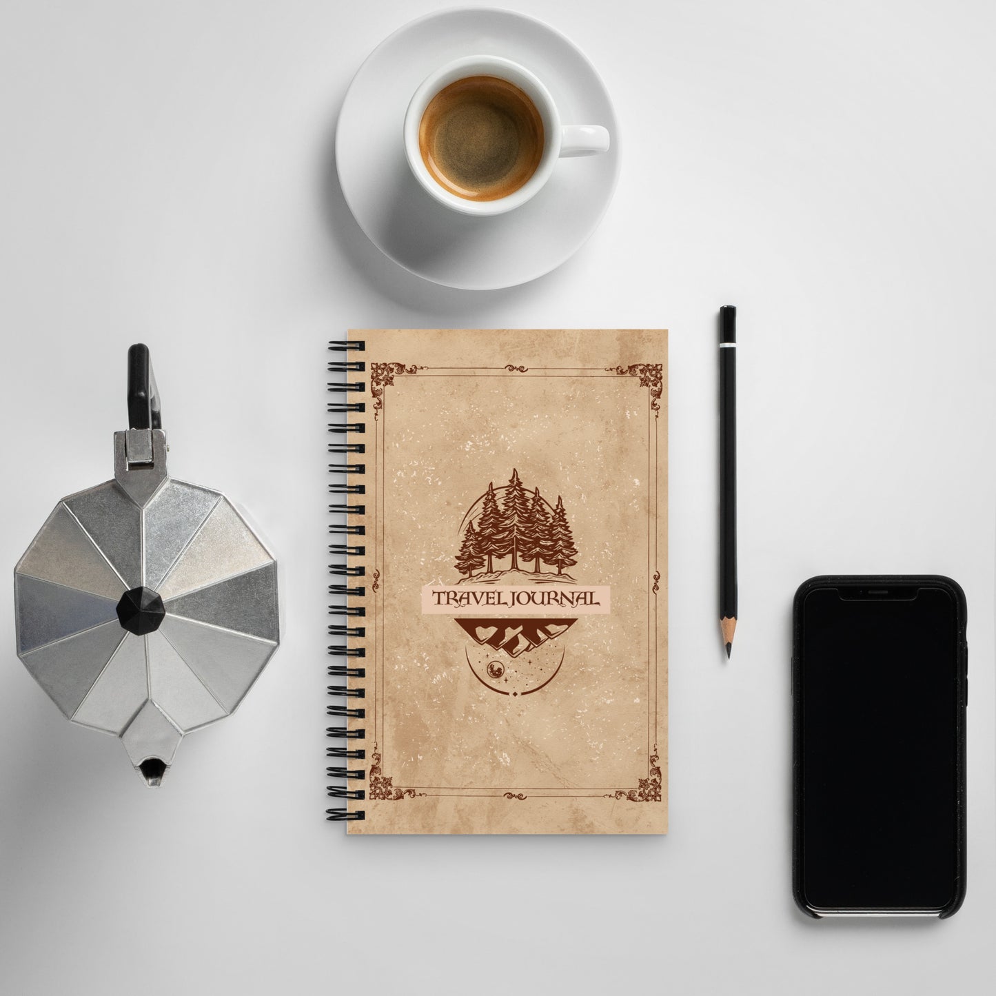 Vintage Exploration | Travel Journal | Spiral notebook