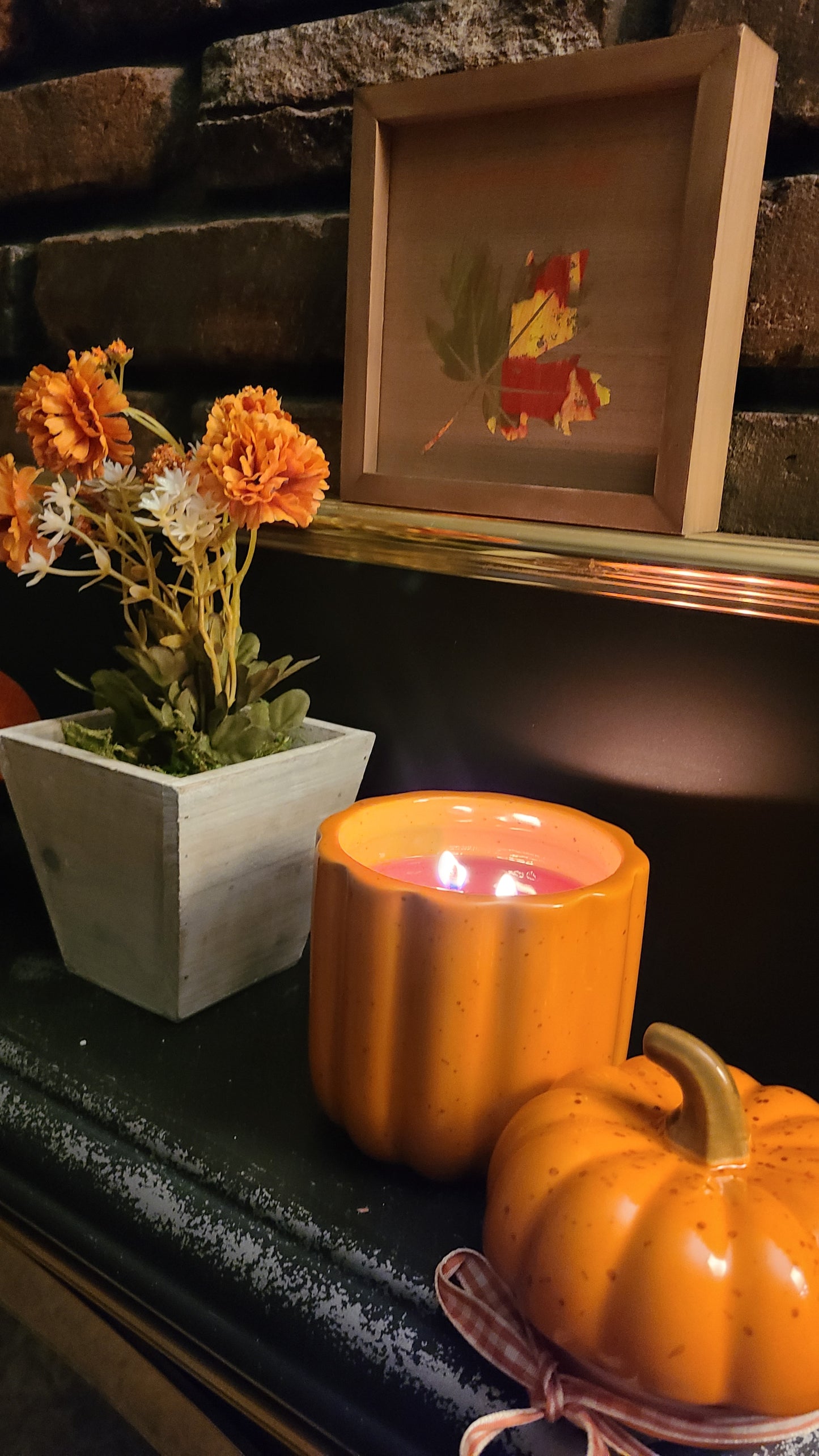 Limited Pumpkin Firewood 26 oz. Candle | Premium Ceramic Pumpkin