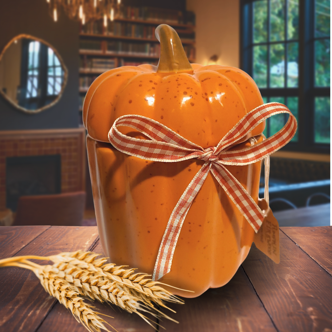Limited Pumpkin Firewood 26 oz. Candle | Premium Ceramic Pumpkin