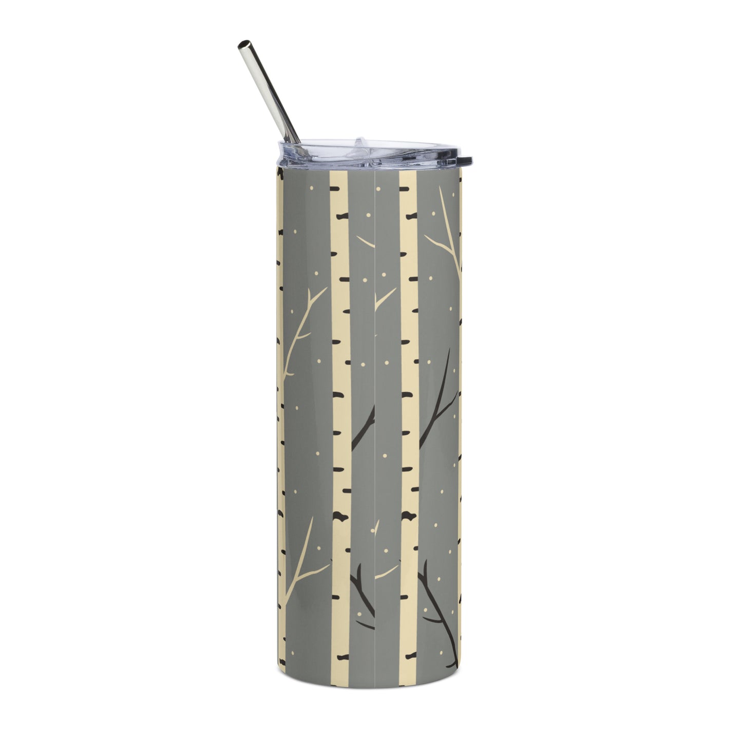 White Birch | Winter | Stainless steel tumbler