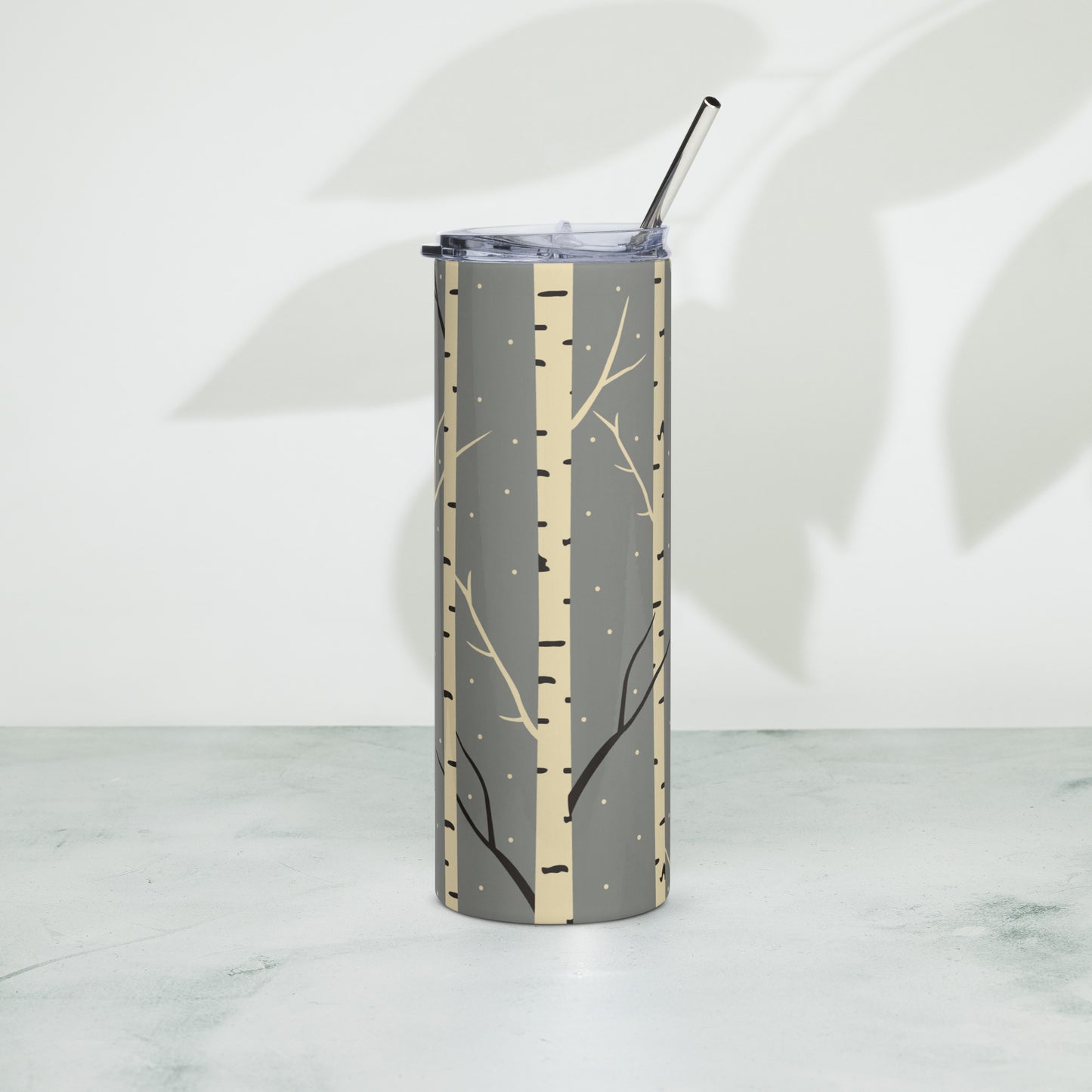 White Birch | Winter | Stainless steel tumbler