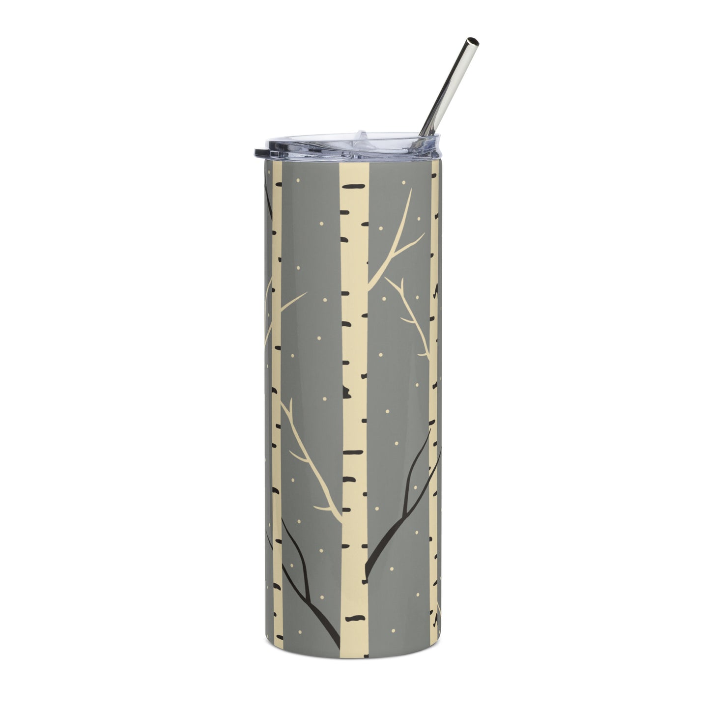 White Birch | Winter | Stainless steel tumbler