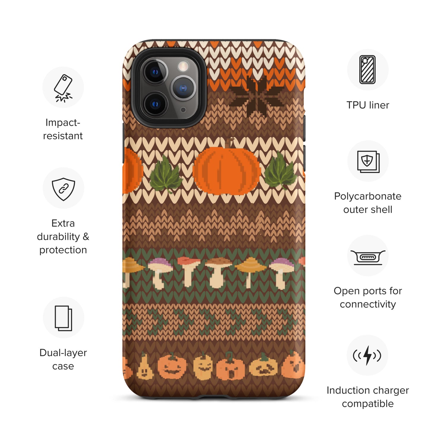 Autumn Pumpkin Sweater Tough Case for iPhone®