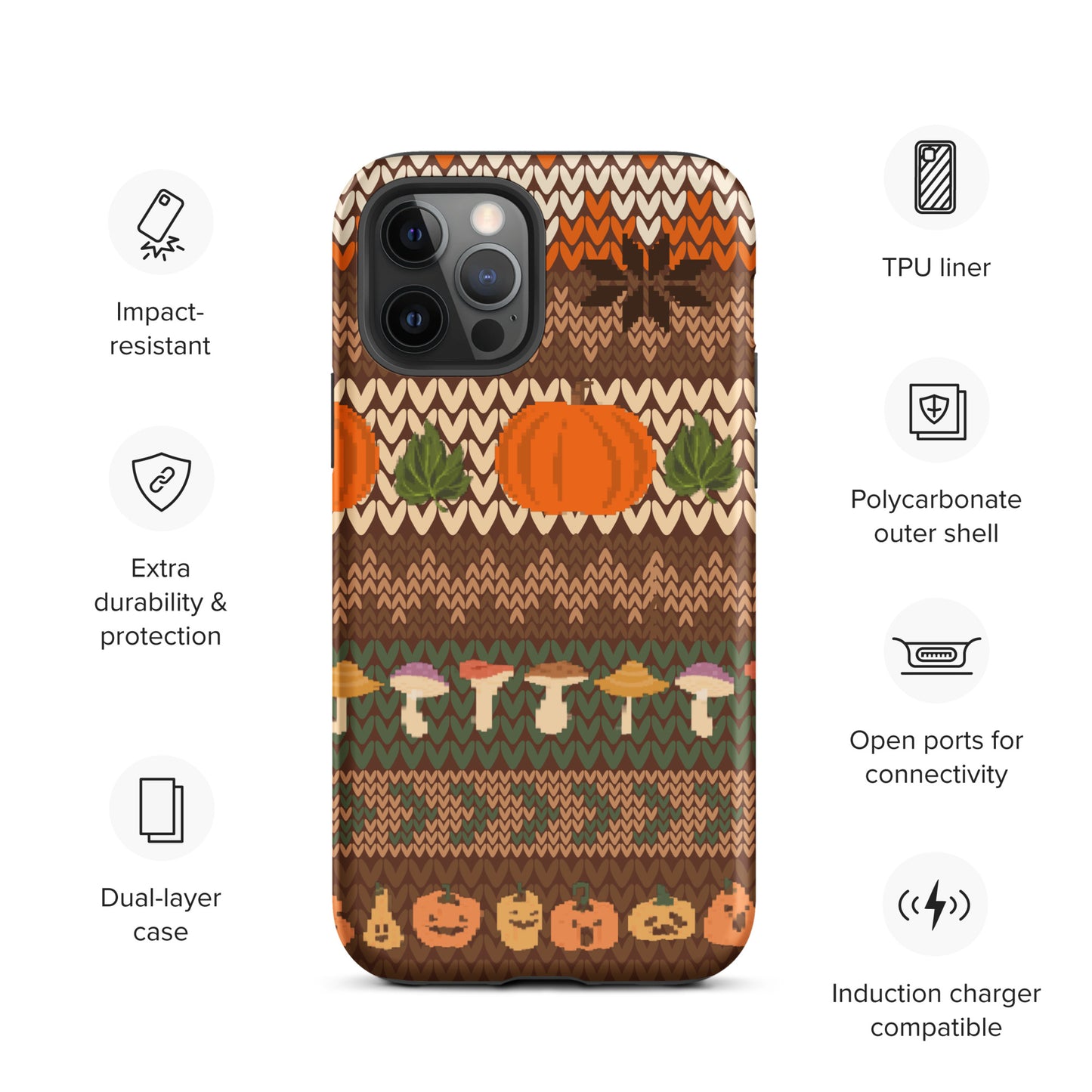 Autumn Pumpkin Sweater Tough Case for iPhone®