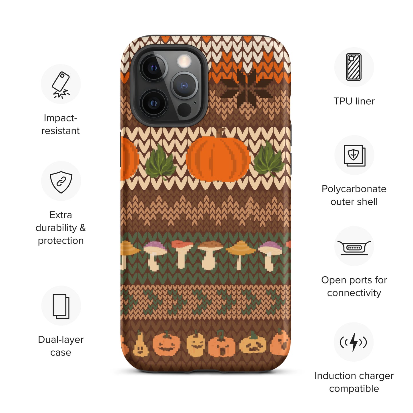 Autumn Pumpkin Sweater Tough Case for iPhone®