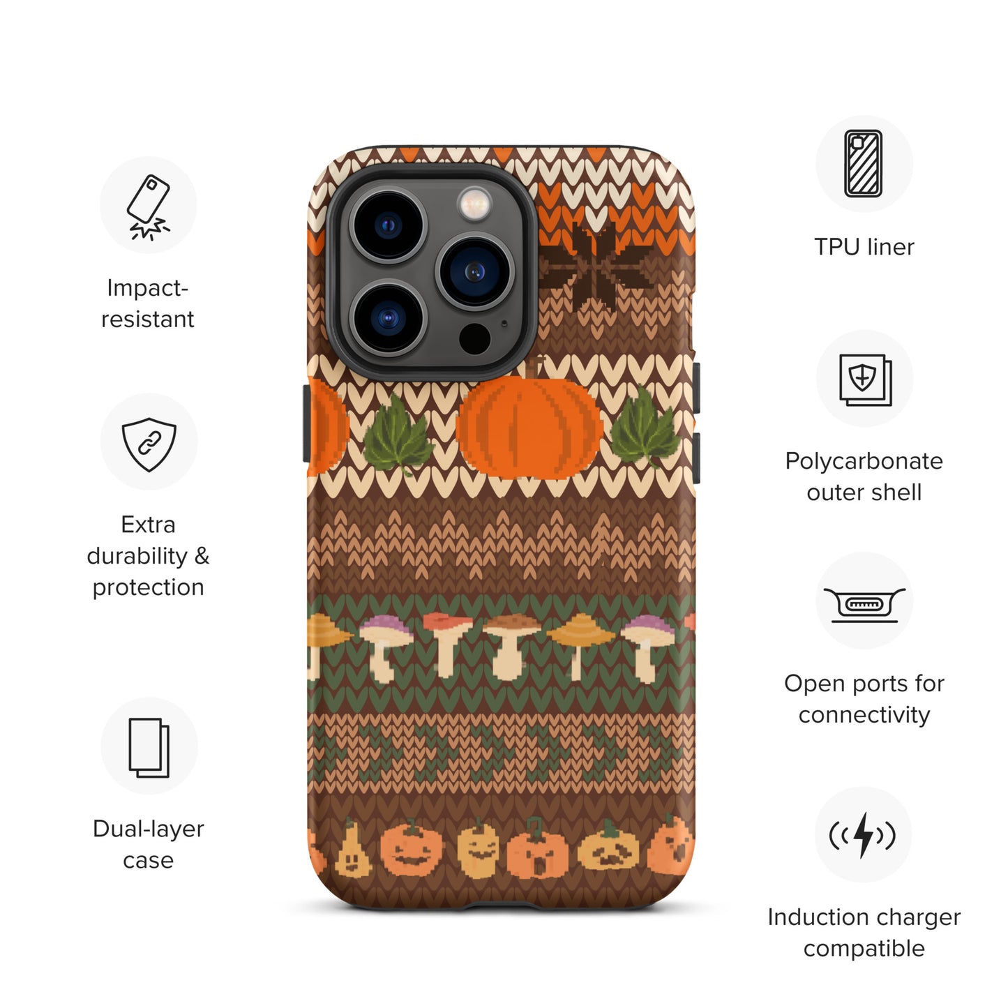 Autumn Pumpkin Sweater Tough Case for iPhone®