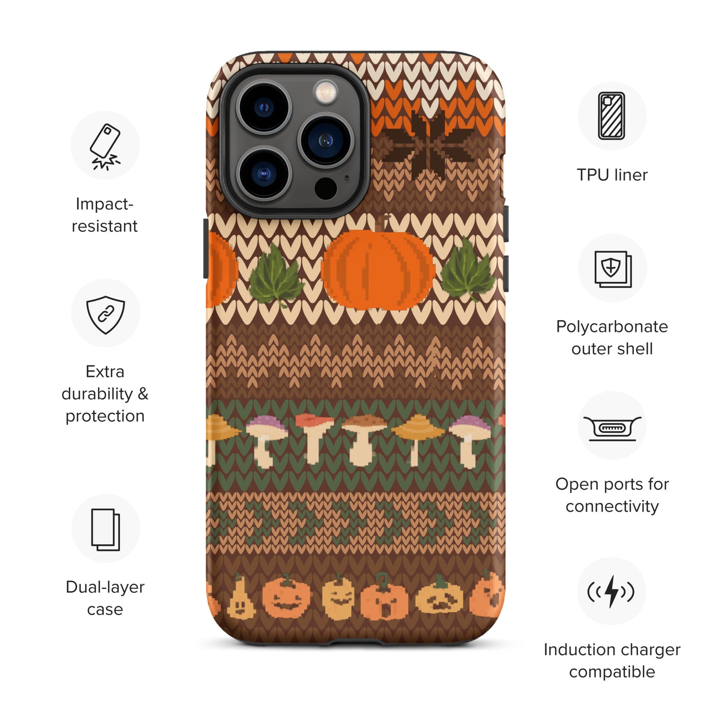 Autumn Pumpkin Sweater Tough Case for iPhone®