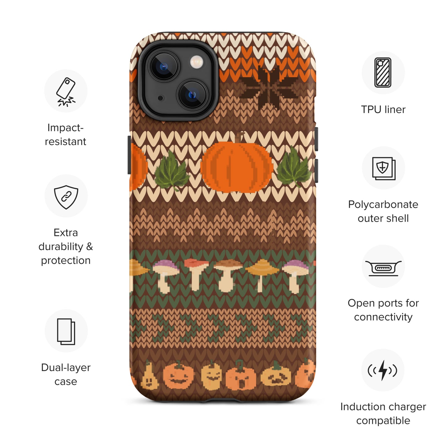Autumn Pumpkin Sweater Tough Case for iPhone®