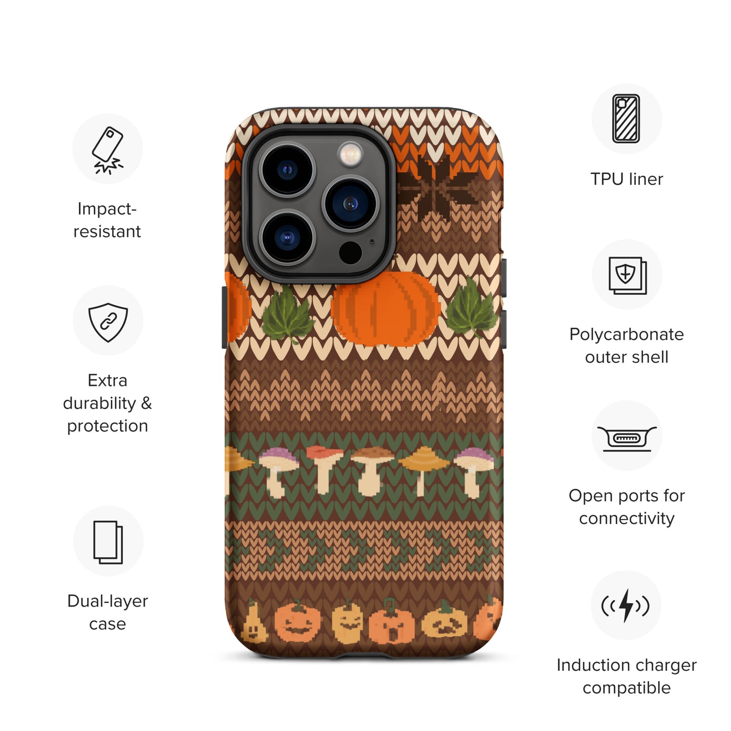 Autumn Pumpkin Sweater Tough Case for iPhone®