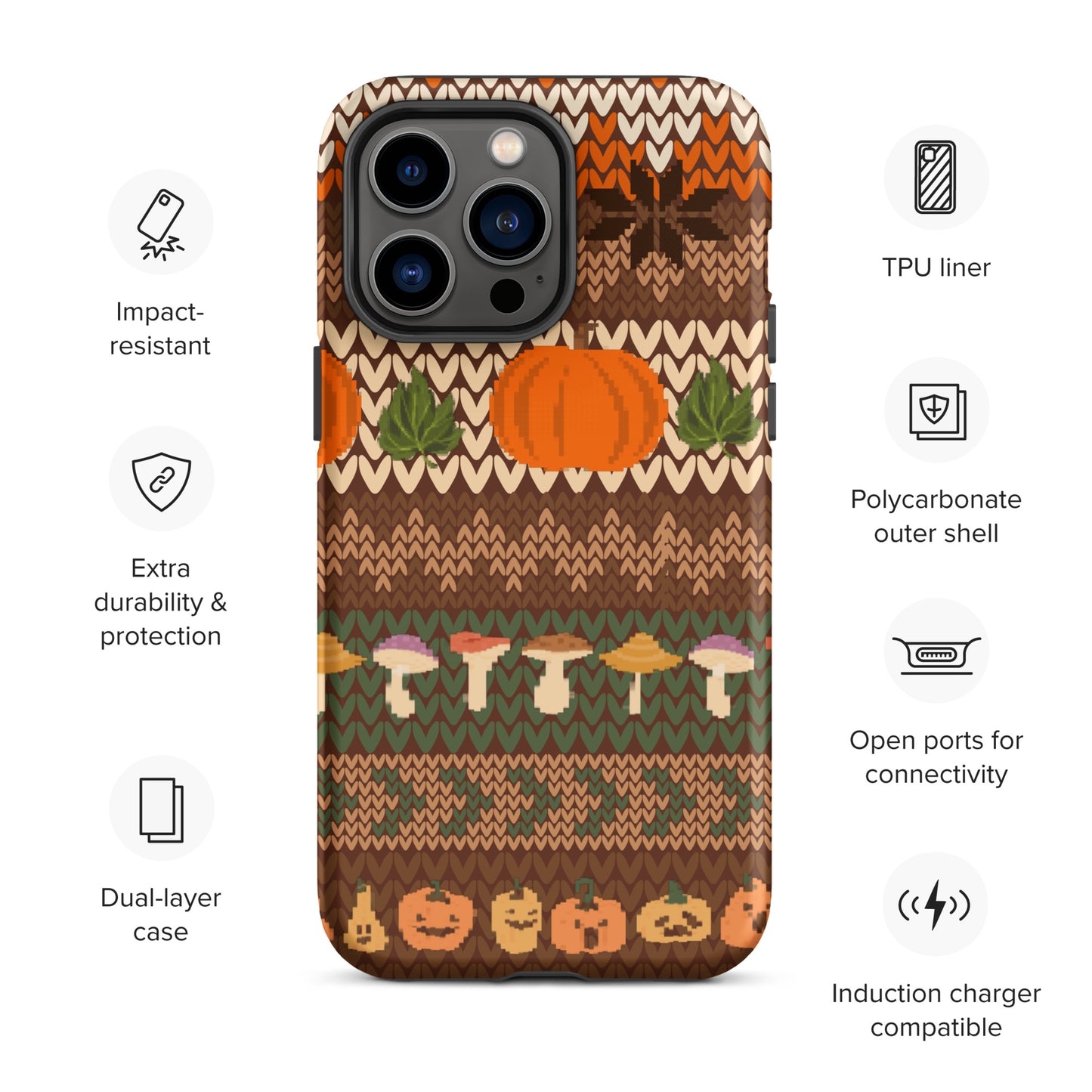 Autumn Pumpkin Sweater Tough Case for iPhone®