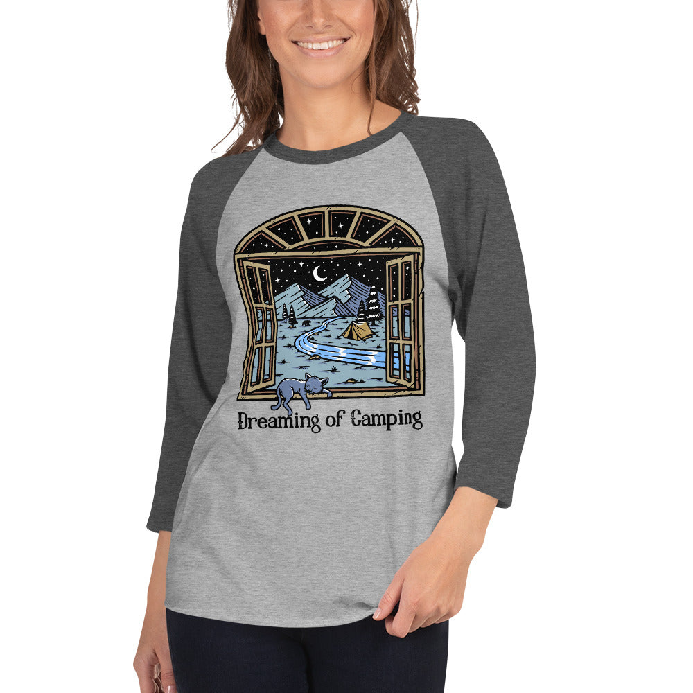 Dreaming of Camping | Outdoorsy Raglan T-Shirt