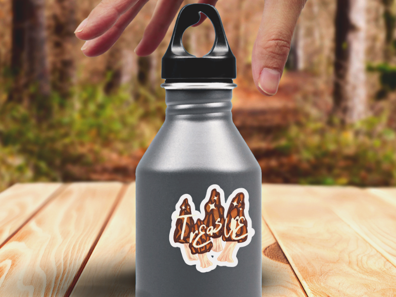 Morel Mushroom Sticker "Treasure"