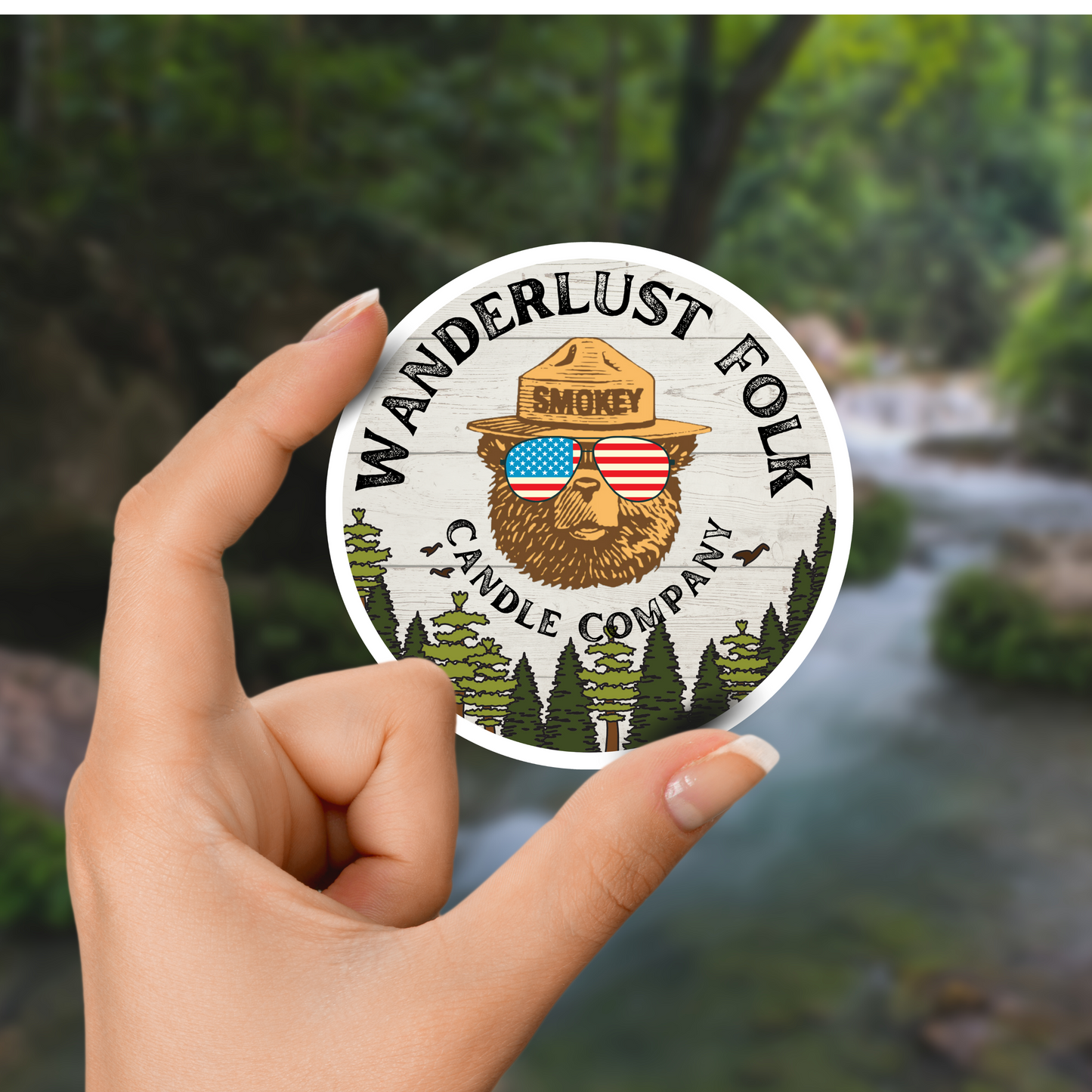 Wanderlust Folk - Smokey Sticker
