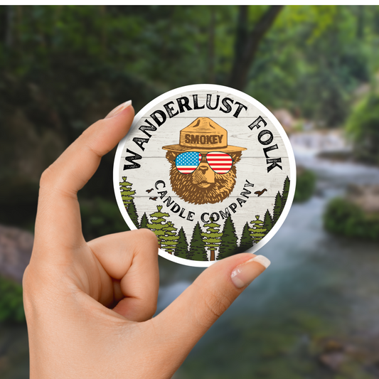 Wanderlust Folk - Smokey Sticker