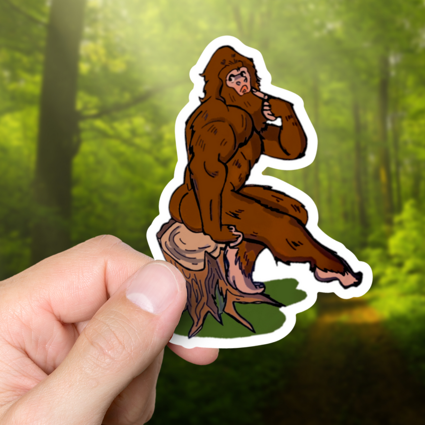 Sexy Sasquatch Sticker