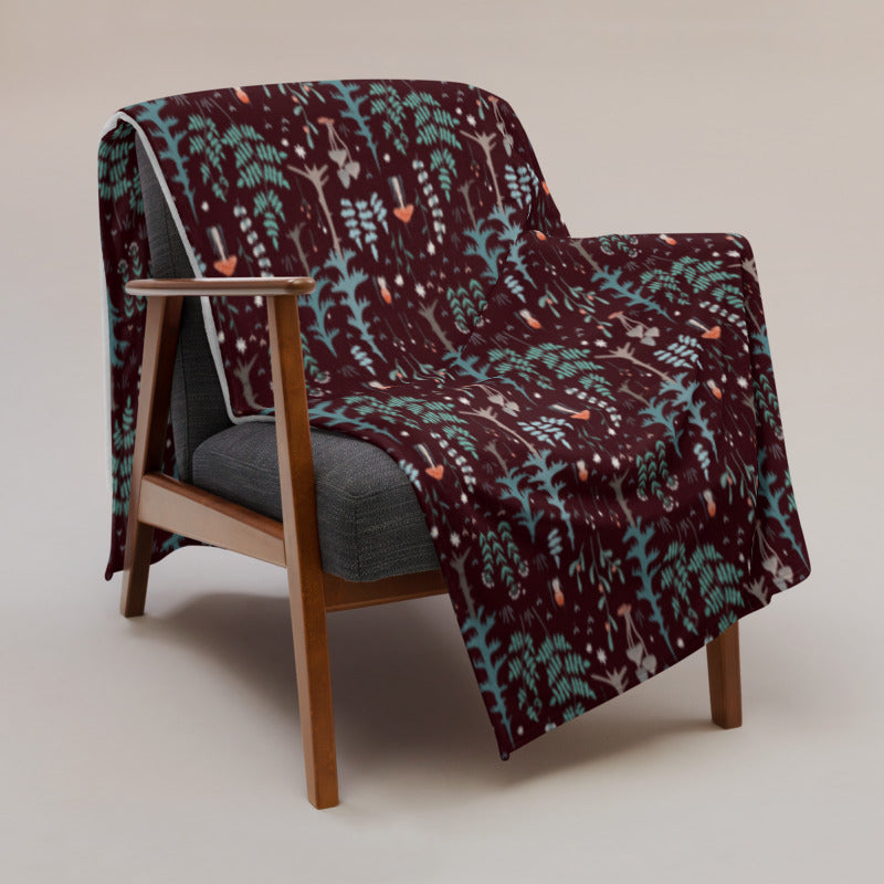 Forest Forager Throw Blanket