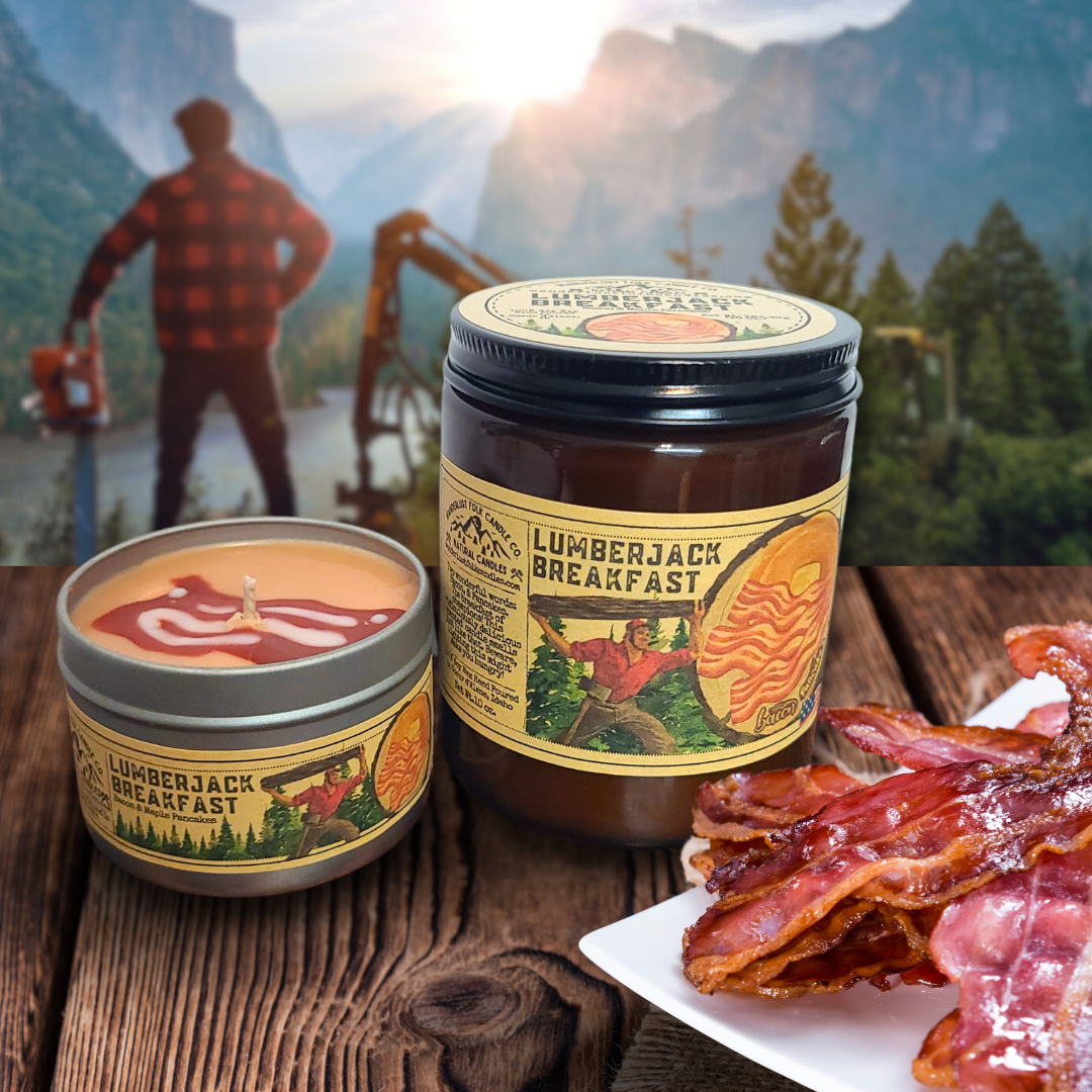 Lumberjack Breakfast | Bacon & Pancakes | Gag Gift Candle