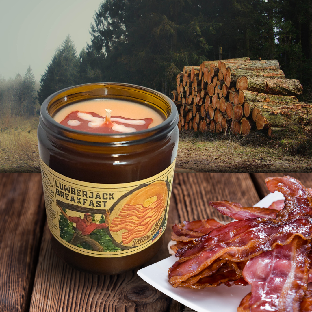 Lumberjack Breakfast | Bacon & Pancakes | Gag Gift Candle