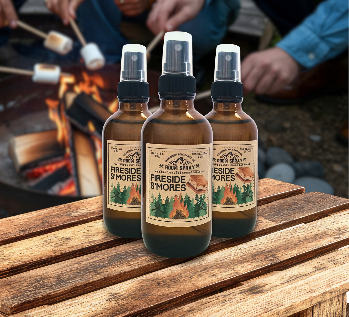 Fireside S'mores | Room Spray | Camping | Non-Toxic