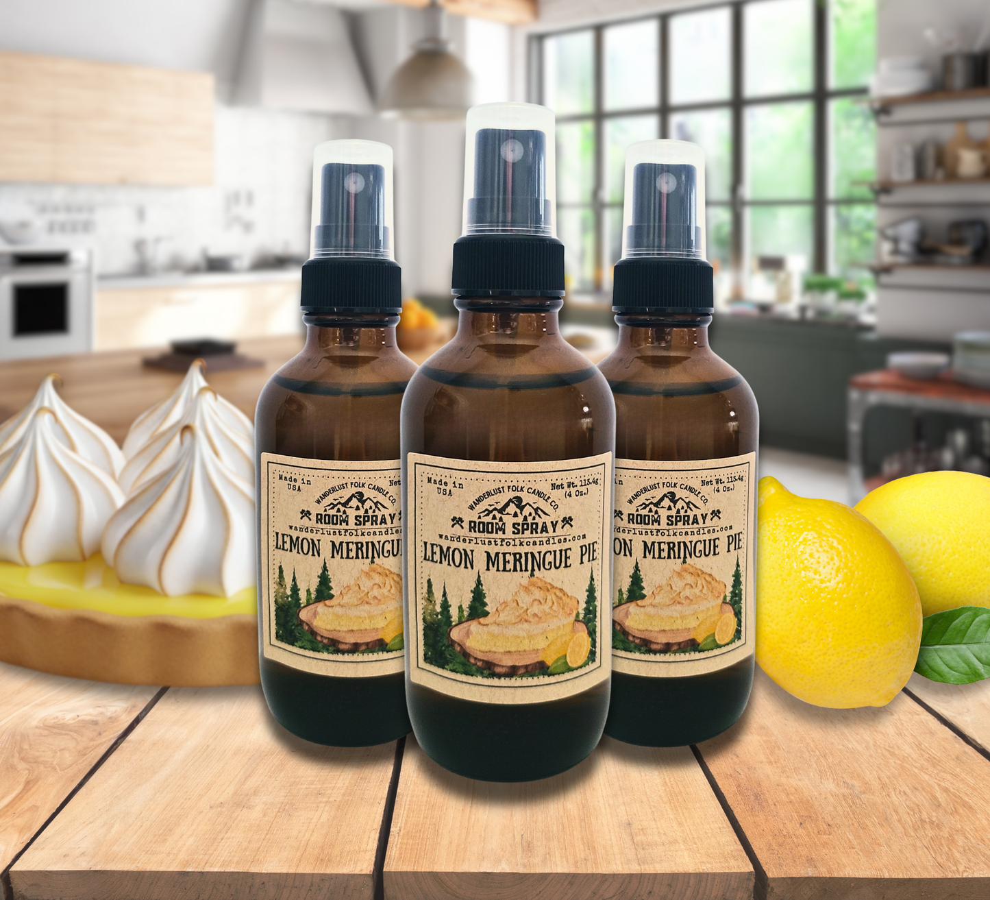 Lemon Meringue Pie | Room Spray | Spring Summer Dessert Gift