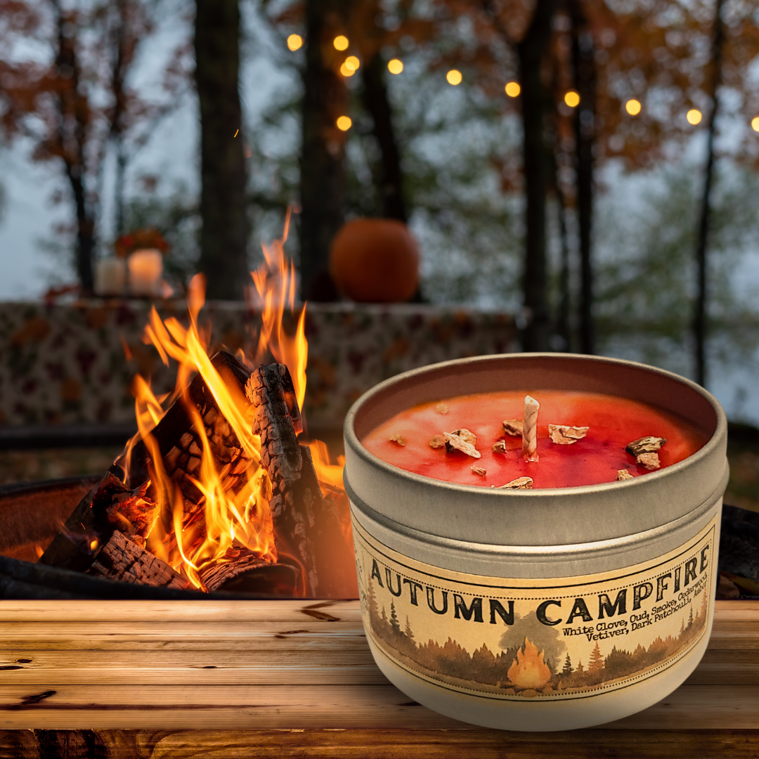 Autumn Campfire| Smokey Cedar Fall Candle