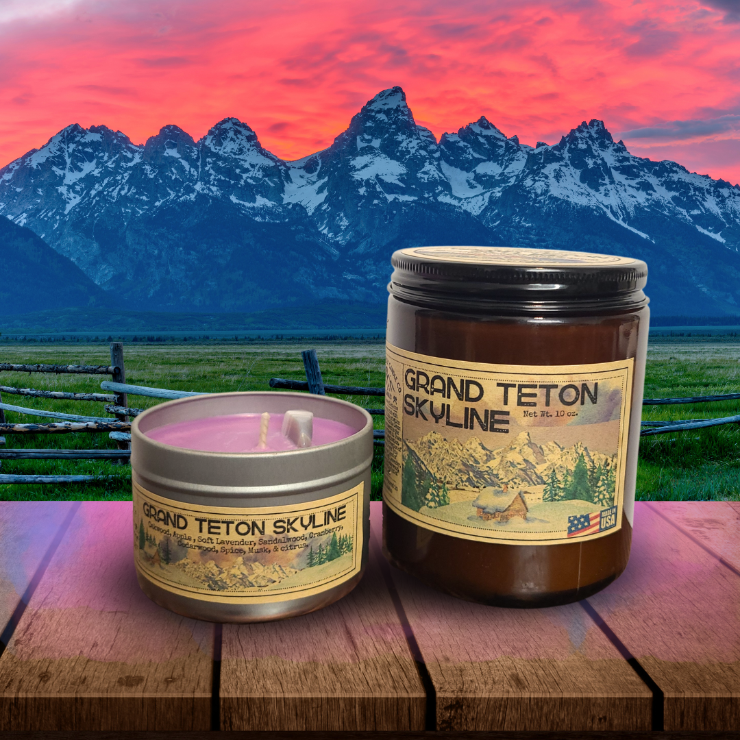 Grand Teton Skyline | National Parks Candle