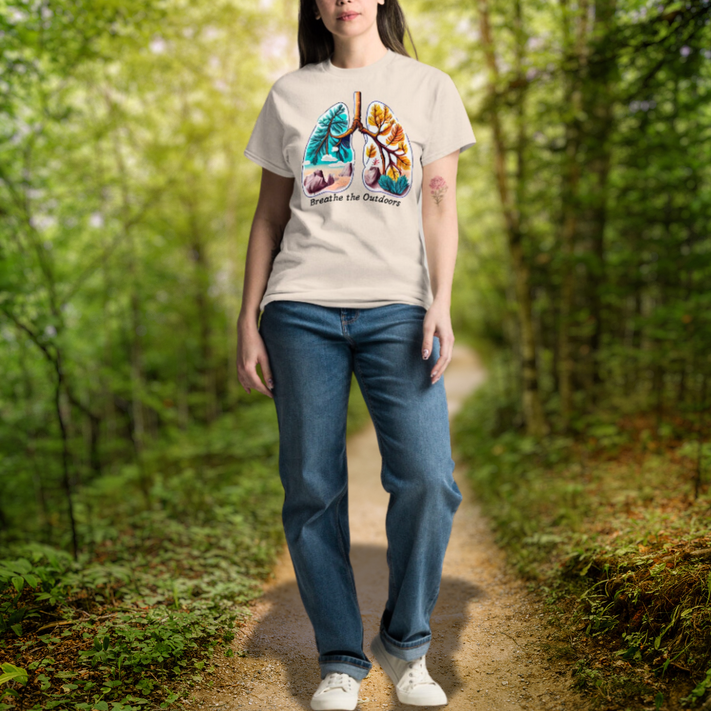 Breathe the Outdoors | Nature Hiking T-Shirt