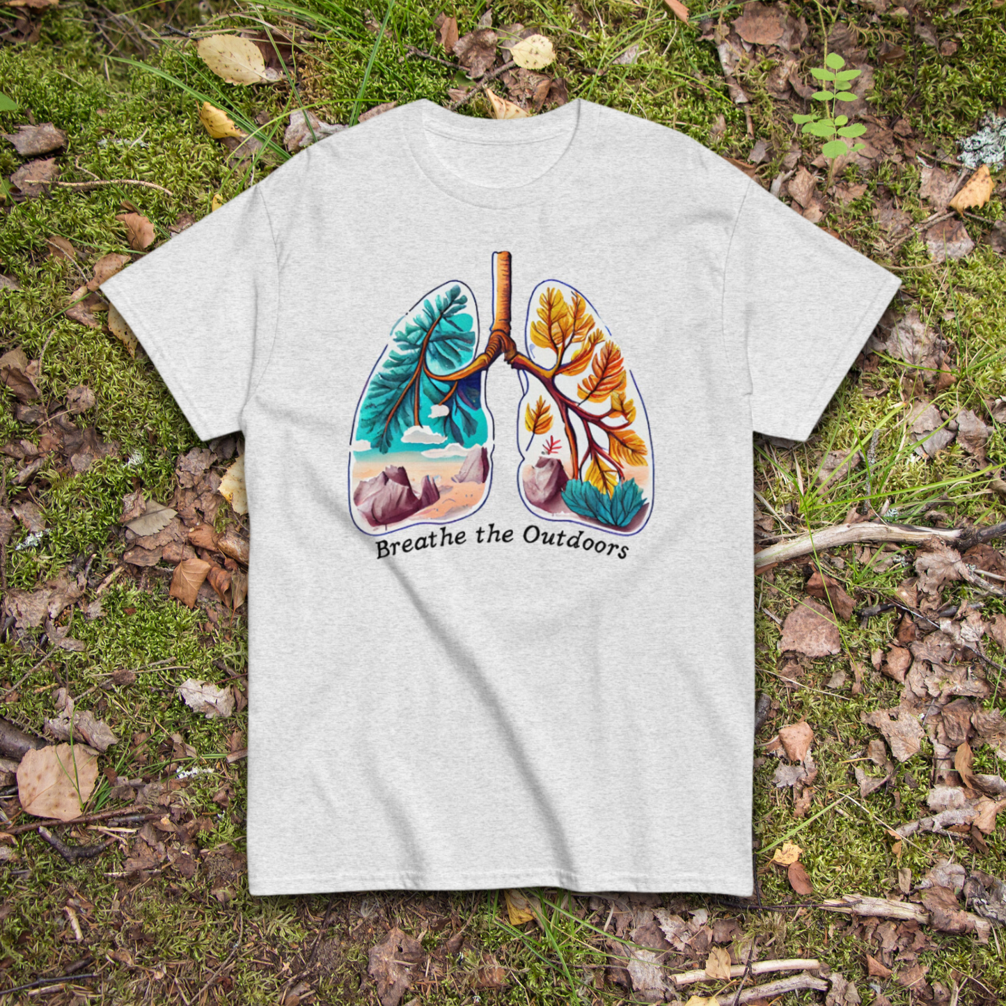 Breathe the Outdoors | Nature Hiking T-Shirt