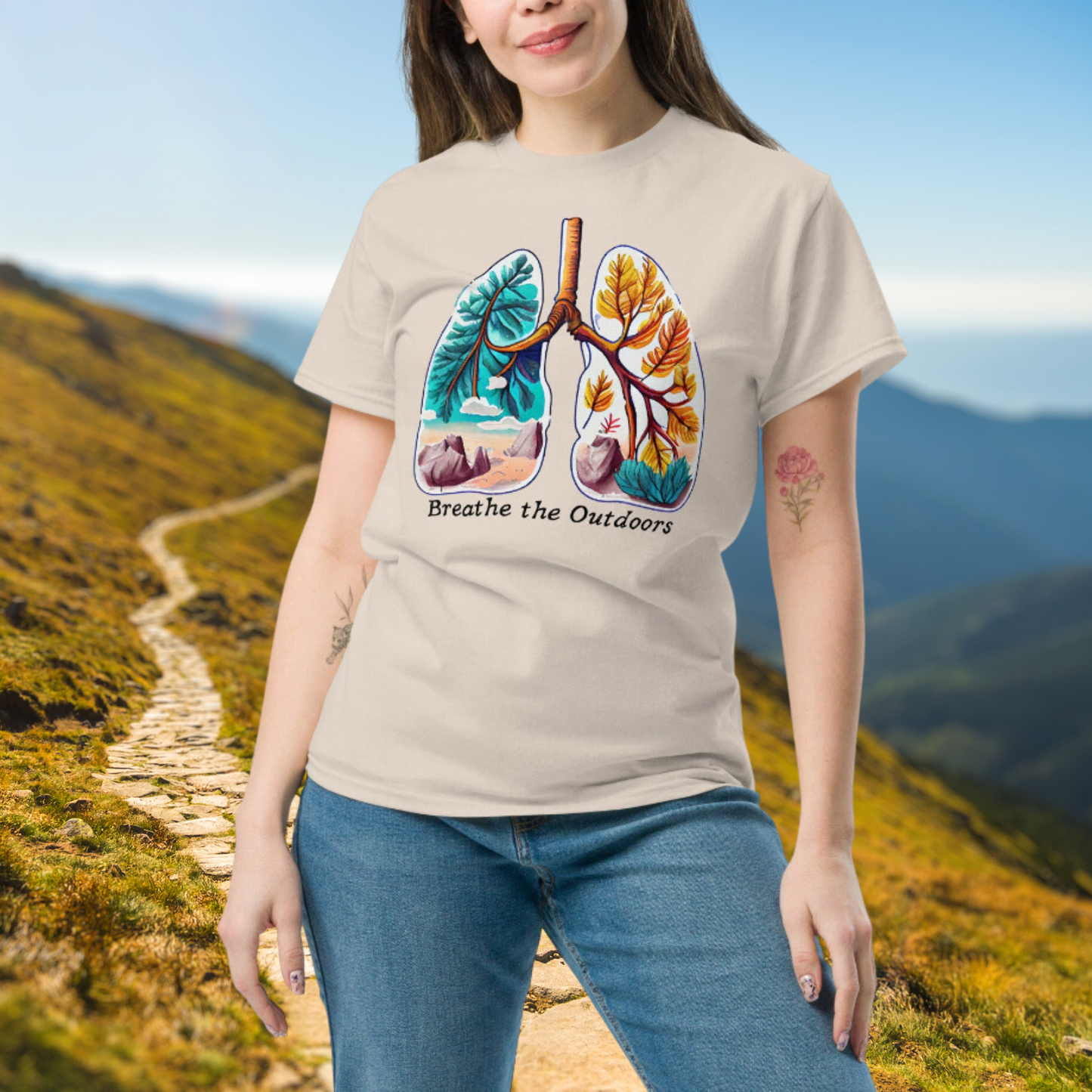 Breathe the Outdoors | Nature Hiking T-Shirt