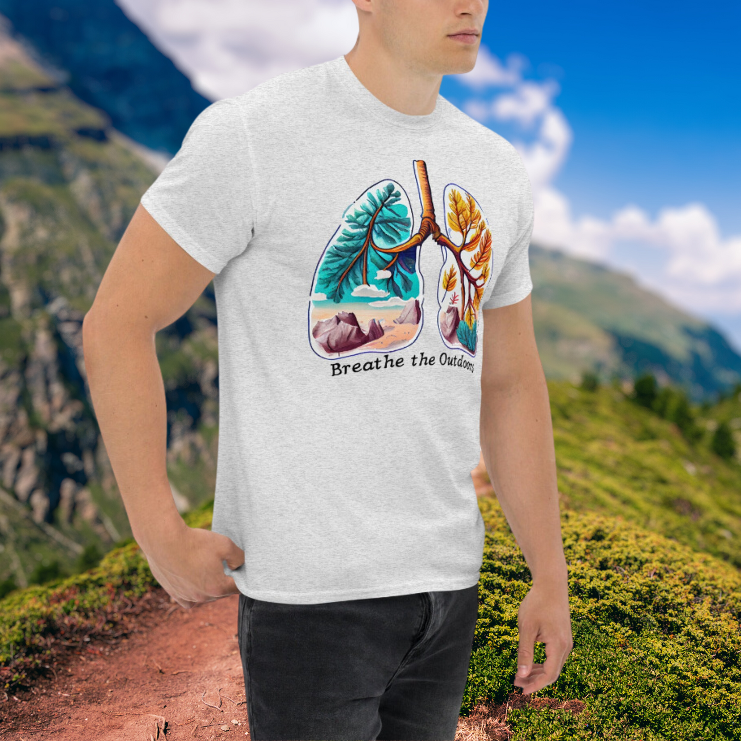 Breathe the Outdoors | Nature Hiking T-Shirt