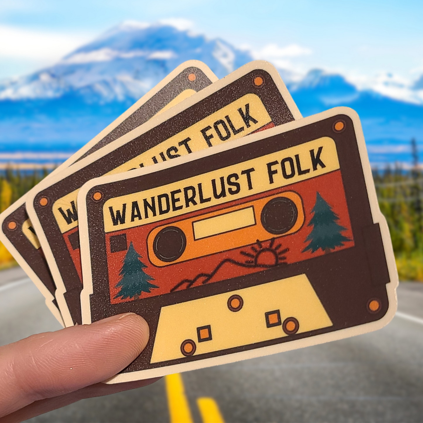 Retro Cassette Tape | Wanderlust Folk Sticker