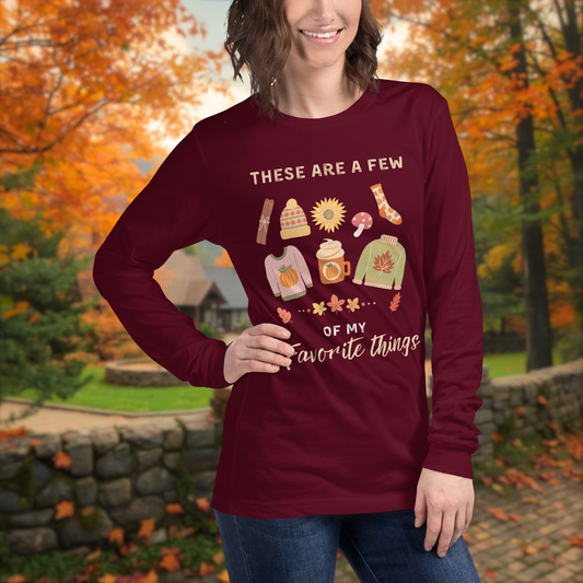 These Are A Few Of My Favorite Things Autumn Edition Long Sleeve Women's Top