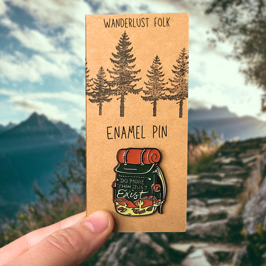 Hiking Backpack | Enamel Pin