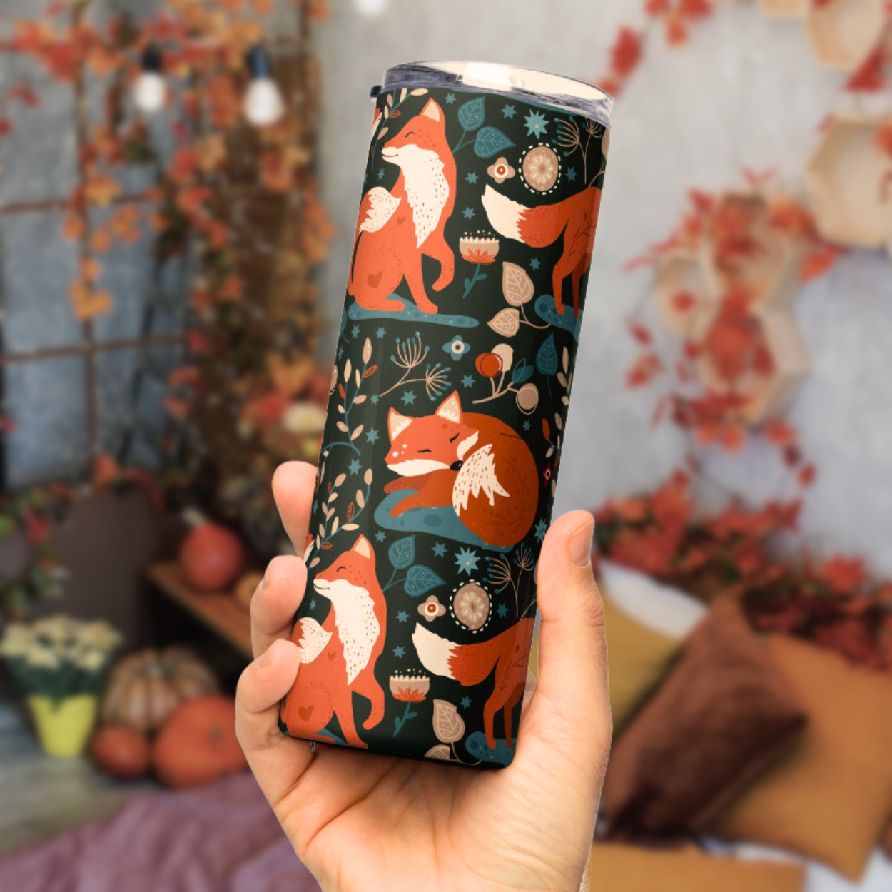 Forest Fox | Cottage Style Stainless Steel tumbler