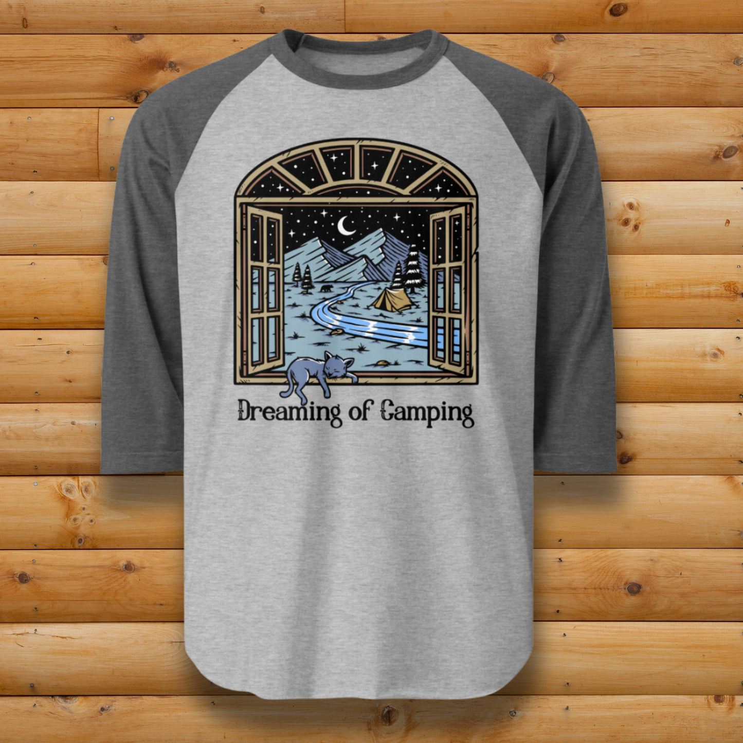 Dreaming of Camping | Outdoorsy Raglan T-Shirt